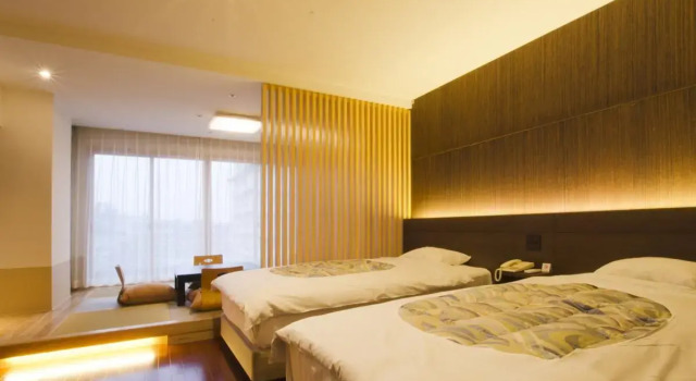 Номер Superior Kannawa Onsen Hotel Sansuikan