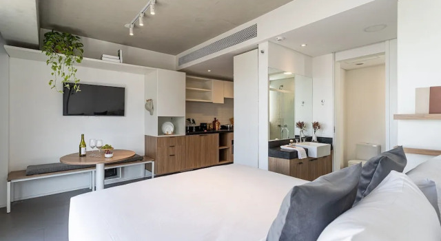 Студия Premier Onze22 by Viva - Estúdios Modernos a 400m do Metrô Vila Madalena com Piscina no Rooftop