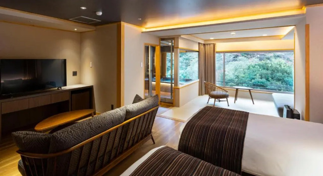 Номер Japanese-Western Style Suisai Hotel Okada
