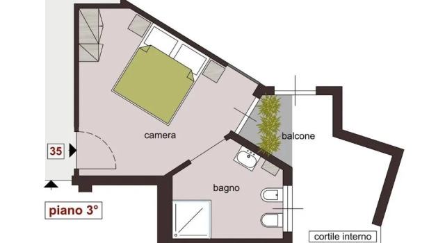 Deluxe huone Hermoso Housing