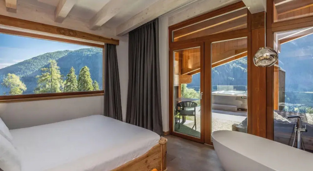 Номер Luxury с балконом Hotel Chalet Al Foss