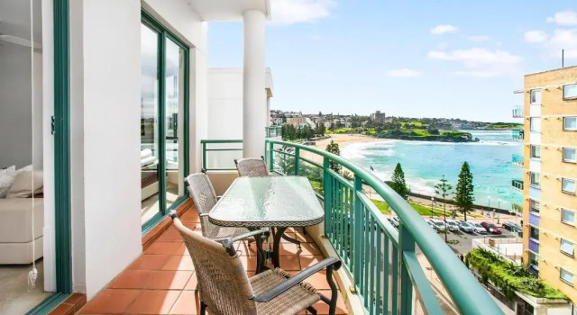 Апартаменты Пентхаус с 2 комнатами с видом на океан The Coogee View Beachfront Serviced Apartments