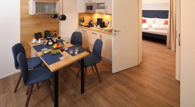 Семейный люкс с балконом и с видом на горы Aparthotel Minderlein