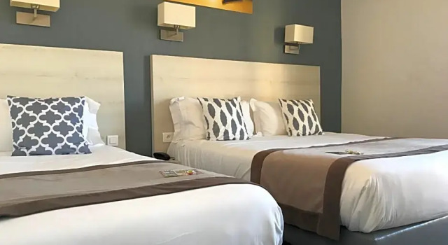 Номер Standard с видом на море Le Regina Hôtel et restaurant Canet-plage