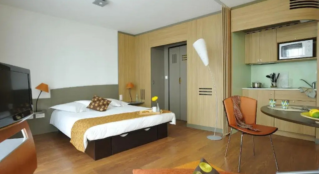 Семейная студия Aparthotel Adagio Nantes Centre