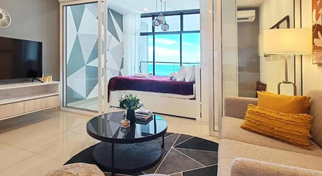 Апартаменты Deluxe с балконом и с видом на гавань Seaview Bliss Studio By Tropical Elegance