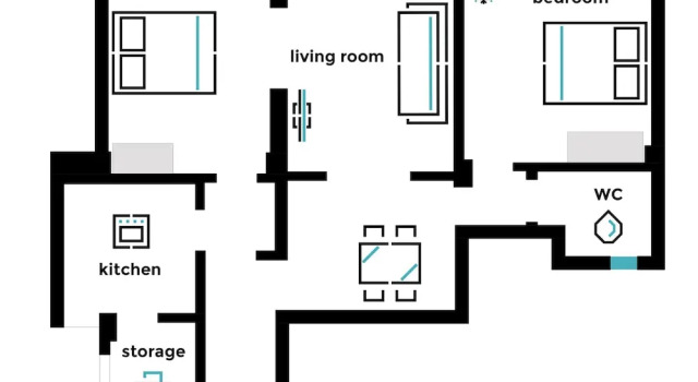 Апартаменты с 2 комнатами UPSTREET Acropolis Heart Apartments