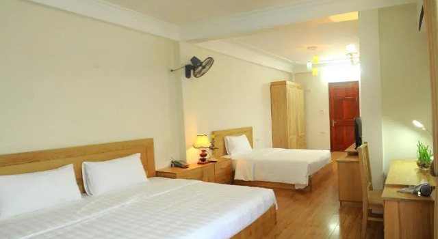 Трёхместный номер Standard с балконом Hoang Giang Homestay
