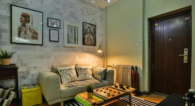 ’Checkerboard small house at the corner of Korea city’, baotu spring ginza mall [2] residential community + comfort pad + quiet sound insulation in the lower area, Забронировать Отель Цзинань Шаньдун, рядом с Shandong Science And Technology Museum