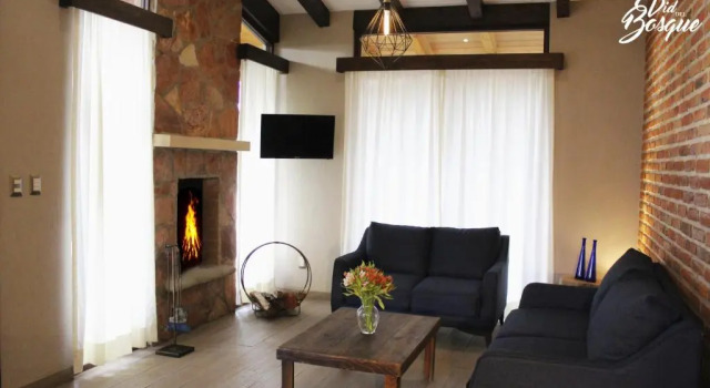 Семейный люкс Deluxe Cabañas La Vid Del Bosque