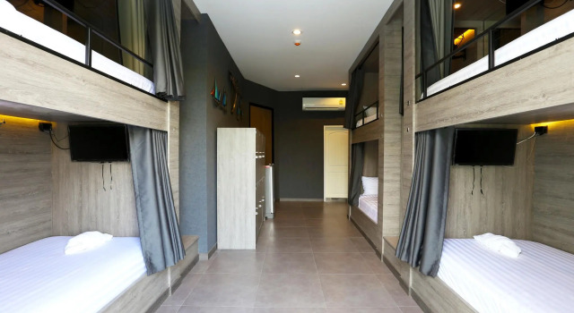 Кровать в общем номере The Printing House Poshtel