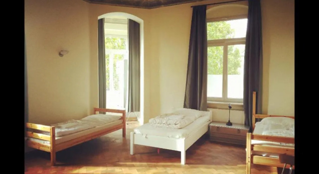 Кровать в общем номере Casa Hostel Pirna