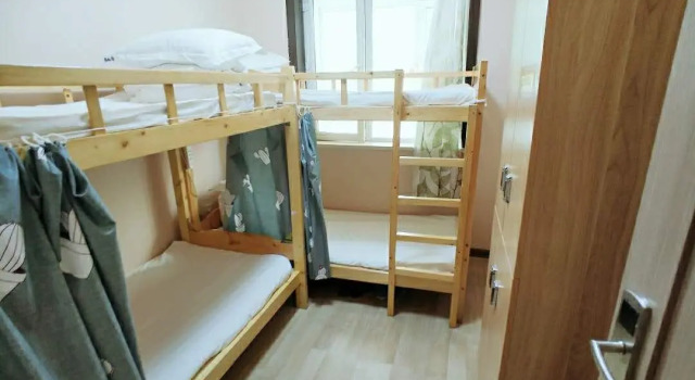 Кровать в общем номере Harbin Hash International Youth Hostel Harbin West Station