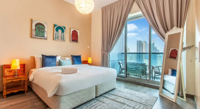 1B-Armada 3-2506 by bnbme homes, Забронировать Отель Башни Джумейра Лейк , рядом с Dubai Marina Yacht Club