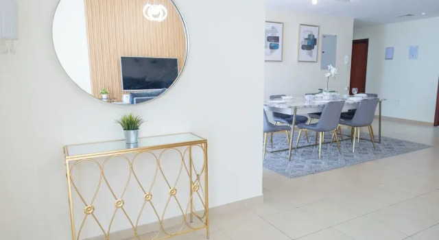 Апартаменты Luxury с 2 комнатами с балконом и с видом на море HAPPY SEASON I Apartment on JBR
