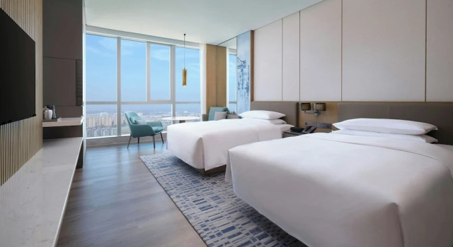 Четырёхместный номер Deluxe Huzhou Marriott Hotel Nanxun