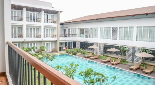 Deluxe Zimmer mit Poolblick Hotel Santika Garut