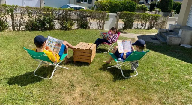 Коттедж с 3 комнатами La plage au bout du jardin / Sword Beach cottage