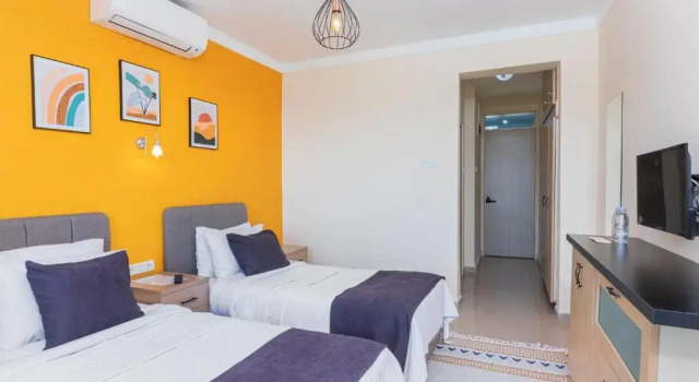 Двухместный номер Standard с частичным видом на море KİRAZ BEACH OTEL