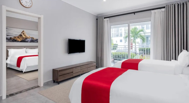 Четырёхместный полулюкс с видом на сад Ramada By Wyndham St Kitts Resort