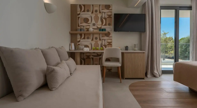 Люкс с видом на море Sandy Seaside Suites