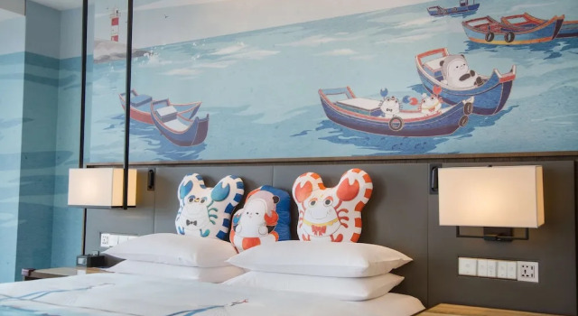 Двухместный семейный номер Standard с балконом и с видом на море Hilton Zhoushan