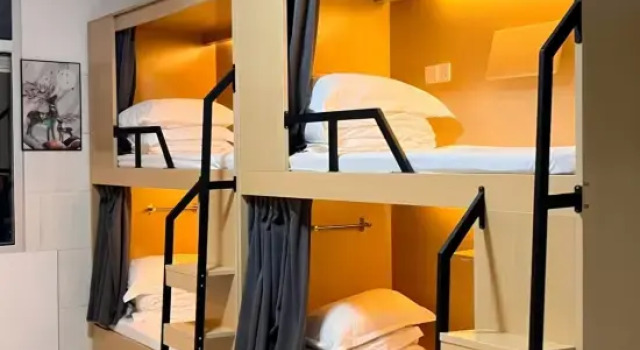 Bett im Wohnheim (Männerwohnheim) YunTu Hotel
