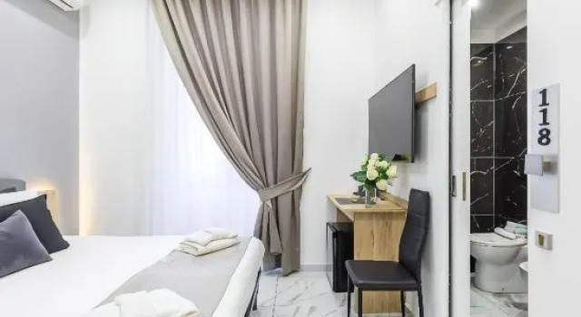 Двухместный номер Standard с балконом и с красивым видом из окна Hotel La Stazione
