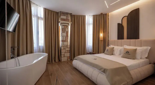 Двухместный номер Standard с балконом и с видом на море Hotel Castle