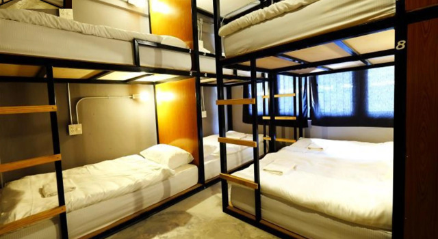 Кровать в общем номере The Backpack Hostel