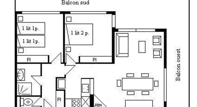 Appartement Méribel, 3 pièces, 6 personnes - FR-1-180-346