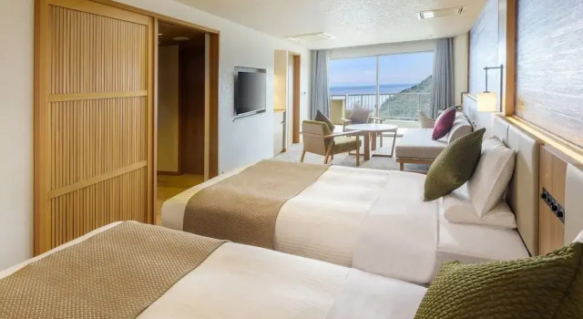 Номер Standard с видом на океан KAMENOI HOTEL Atami