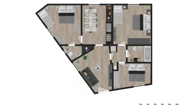 Апартаменты с 3 комнатами Trastevere Roma Deluxe Rooms
