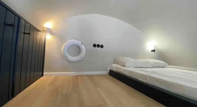 Коттедж с 4 комнатами с балконом FiraOldPort Ormos Firon Village SeaVolcanoView 2 Joined Houses