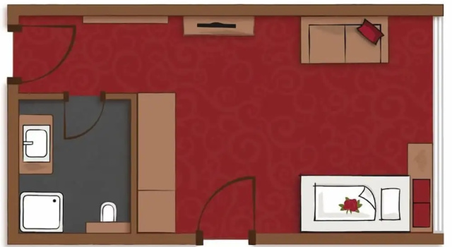 Одноместный номер Standard с балконом Hotel Roslehen