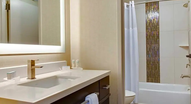 Четырёхместный люкс c 1 комнатой с видом на внутренний двор Homewood Suites Savannah Historic District/Riverfront