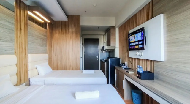 Strategic And Nice Studio Apartment At Suites @Metro, Rezervasyon Daire Bandung Kidul Bandung