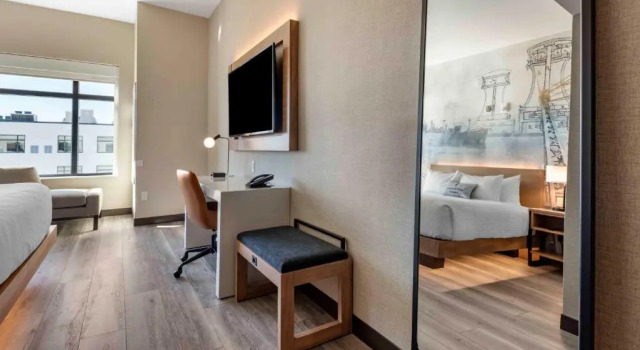 Номер Standard Cambria Hotel Portland Downtown Old Port