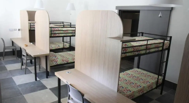 Letto in camerata Ostello Alfieri 2