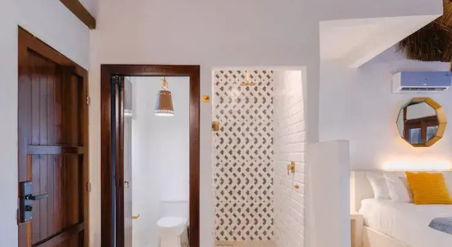 Двухместный номер Deluxe с балконом и с видом на залив Azulea Bacalar Hotel & Spa - Lagoon Front