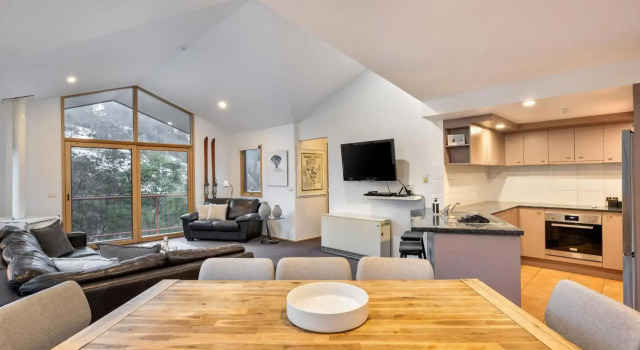Lhotsky 3 Bedroom and loft with fireplace mountain views and 2 car spaces