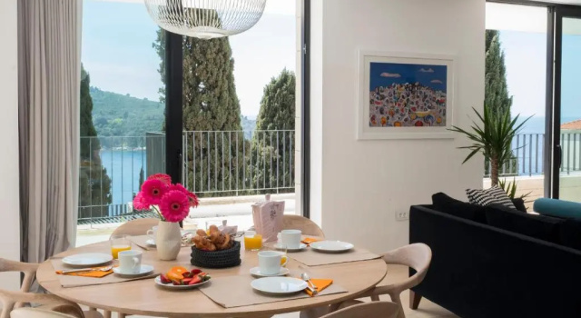 Апартаменты с 2 комнатами с видом на море Villa Casa Bianca
