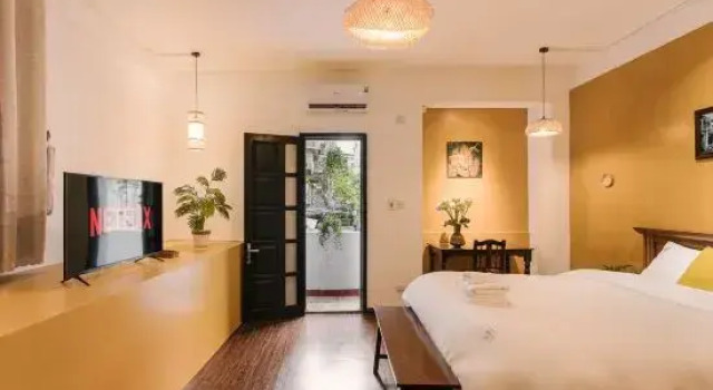 Кровать в общем номере OH Trendy Homes Hoan Kiem PNL2