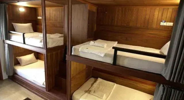 Кровать в общем номере Hogwortz hostel Krabi