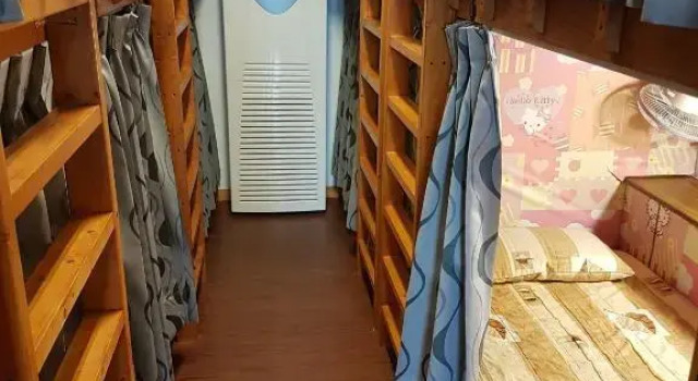 Кровать в общем номере Taiwan Old Time Homestay B&B
