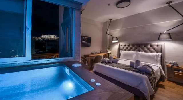 Люкс с видом на город A.P. Acropolis View Apartments