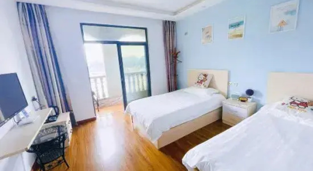 Семейный люкс с 2 комнатами с балконом и с видом на море Nanting Sea Home Stay No.19