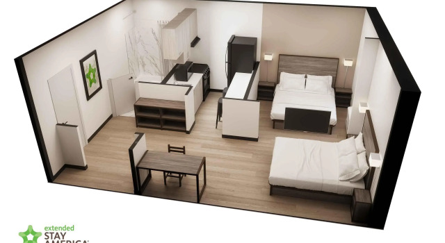 Четырёхместный люкс Extended Stay America Suites - Columbia - Greystone