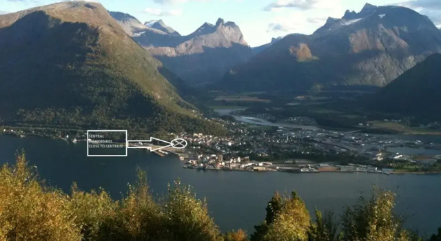 Вилла с 3 комнатами с красивым видом из окна Villa Haudalan Åndalsnes