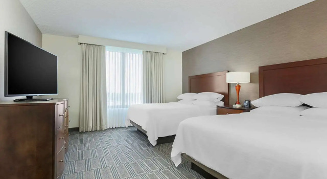 Четырёхместный люкс Hearing Accessible c 1 комнатой Embassy Suites by Hilton Chicago Lombard